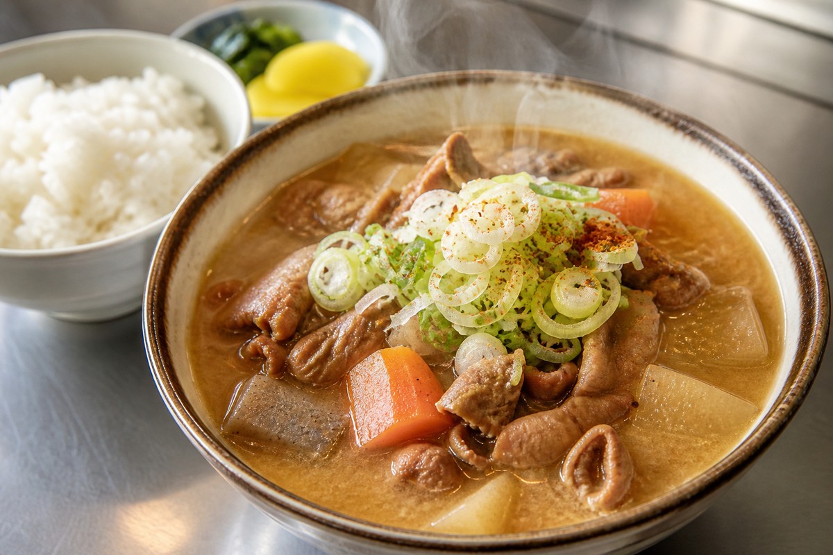 旅籠屋丸一で提供された料理の一例